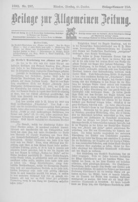 Allgemeine Zeitung Dienstag 25. Oktober 1892