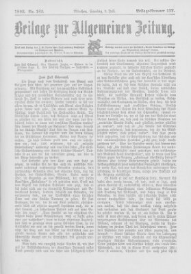 Allgemeine Zeitung Samstag 2. Juli 1892