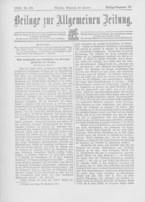 Allgemeine Zeitung Mittwoch 20. Januar 1892