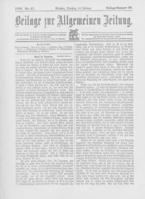 Allgemeine Zeitung Dienstag 16. Februar 1892