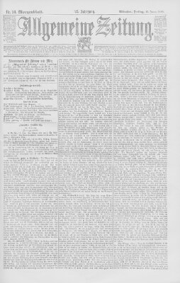 Allgemeine Zeitung Freitag 20. Januar 1893