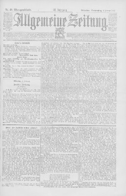 Allgemeine Zeitung Donnerstag 9. Februar 1893