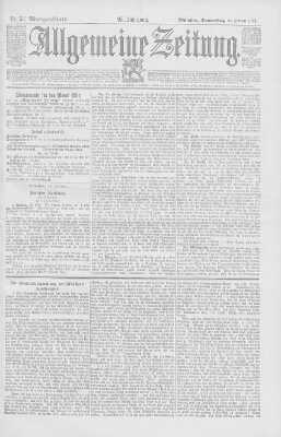 Allgemeine Zeitung Donnerstag 23. Februar 1893