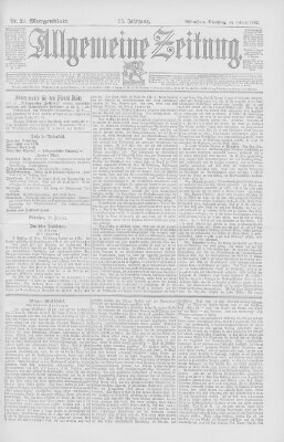 Allgemeine Zeitung Dienstag 28. Februar 1893