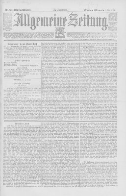 Allgemeine Zeitung Mittwoch 1. März 1893