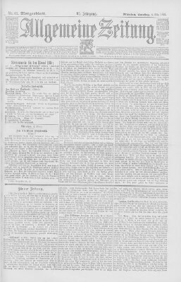 Allgemeine Zeitung Samstag 4. März 1893