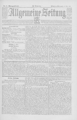 Allgemeine Zeitung Mittwoch 22. März 1893