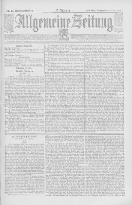 Allgemeine Zeitung Donnerstag 23. März 1893