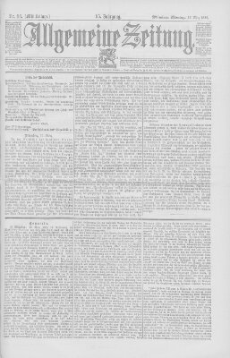 Allgemeine Zeitung Montag 27. März 1893