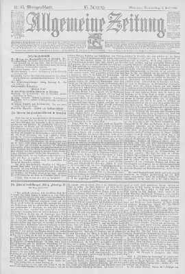 Allgemeine Zeitung Donnerstag 6. April 1893