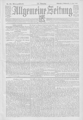 Allgemeine Zeitung Mittwoch 12. April 1893