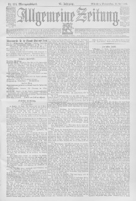 Allgemeine Zeitung Donnerstag 20. April 1893