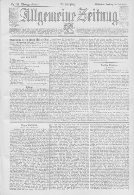 Allgemeine Zeitung Freitag 21. April 1893