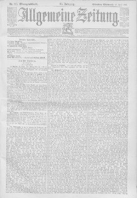 Allgemeine Zeitung Mittwoch 26. April 1893