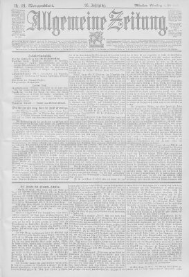 Allgemeine Zeitung Dienstag 2. Mai 1893