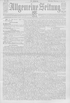 Allgemeine Zeitung Sonntag 14. Mai 1893