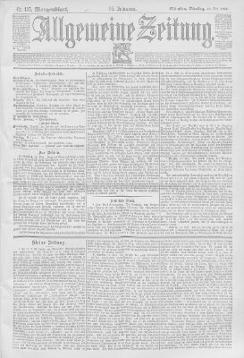 Allgemeine Zeitung Dienstag 16. Mai 1893