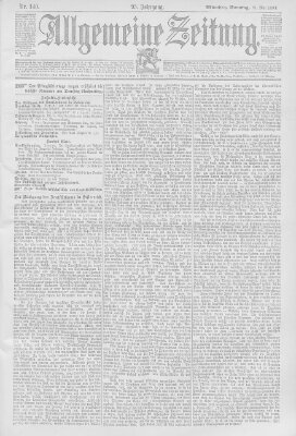 Allgemeine Zeitung Sonntag 21. Mai 1893