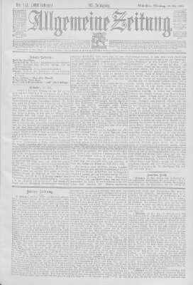 Allgemeine Zeitung Montag 29. Mai 1893