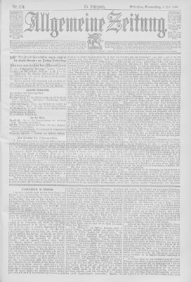 Allgemeine Zeitung Donnerstag 1. Juni 1893