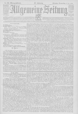 Allgemeine Zeitung Donnerstag 8. Juni 1893