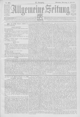 Allgemeine Zeitung Sonntag 11. Juni 1893