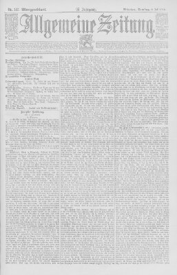 Allgemeine Zeitung Samstag 8. Juli 1893