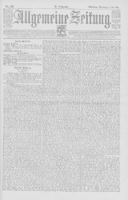 Allgemeine Zeitung Sonntag 9. Juli 1893