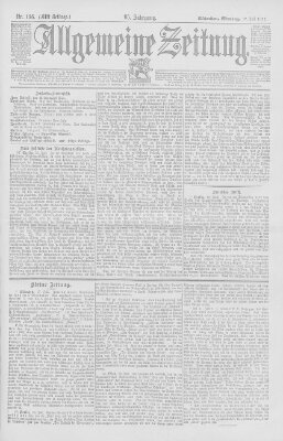 Allgemeine Zeitung Montag 17. Juli 1893