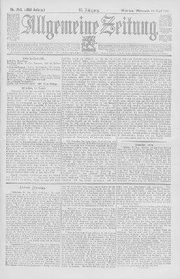 Allgemeine Zeitung Mittwoch 16. August 1893