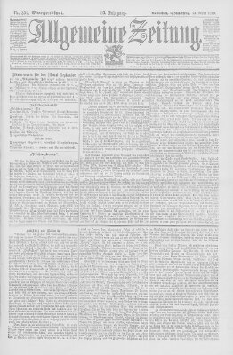 Allgemeine Zeitung Donnerstag 24. August 1893