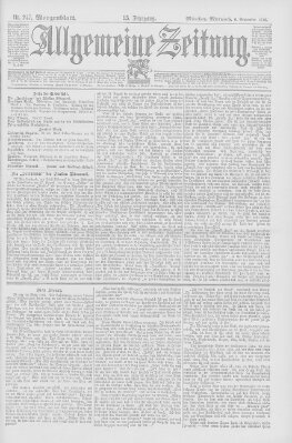 Allgemeine Zeitung Mittwoch 6. September 1893