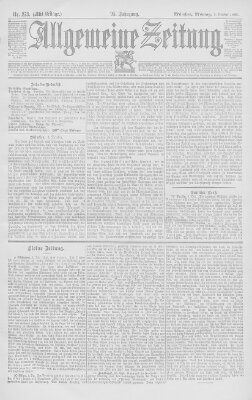 Allgemeine Zeitung Montag 2. Oktober 1893