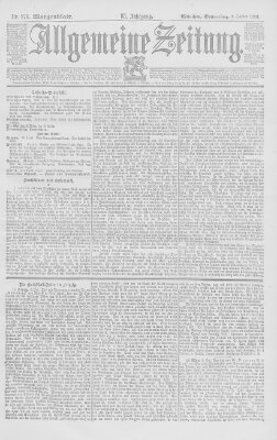 Allgemeine Zeitung Donnerstag 5. Oktober 1893