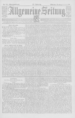 Allgemeine Zeitung Samstag 7. Oktober 1893