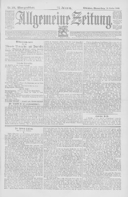 Allgemeine Zeitung Donnerstag 19. Oktober 1893