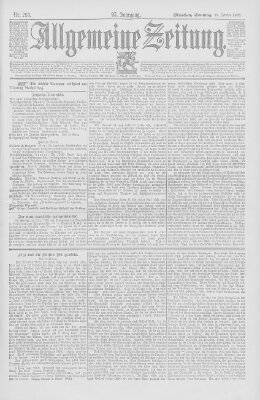 Allgemeine Zeitung Sonntag 22. Oktober 1893