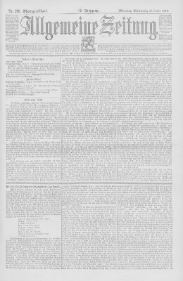 Allgemeine Zeitung Mittwoch 25. Oktober 1893