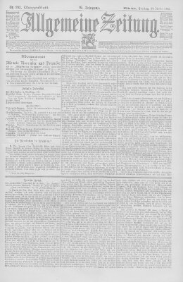 Allgemeine Zeitung Freitag 27. Oktober 1893