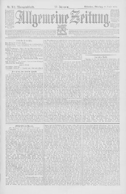 Allgemeine Zeitung Dienstag 31. Oktober 1893