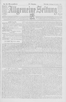 Allgemeine Zeitung Freitag 10. November 1893