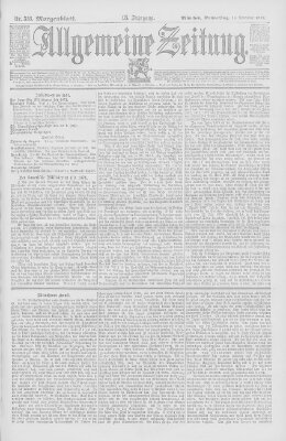 Allgemeine Zeitung Donnerstag 16. November 1893