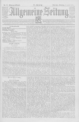 Allgemeine Zeitung Dienstag 23. Januar 1894