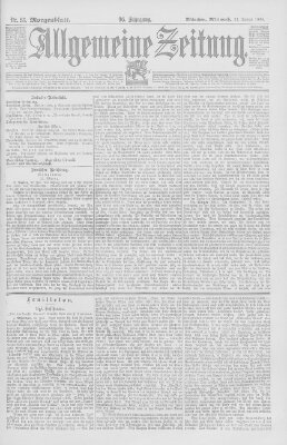 Allgemeine Zeitung Mittwoch 24. Januar 1894