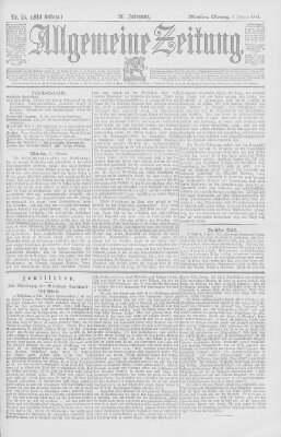 Allgemeine Zeitung Montag 5. Februar 1894