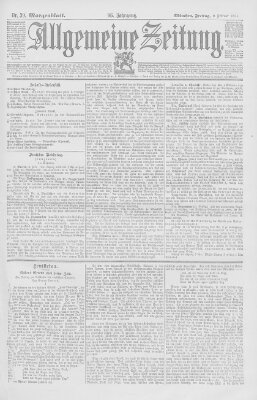 Allgemeine Zeitung Freitag 9. Februar 1894