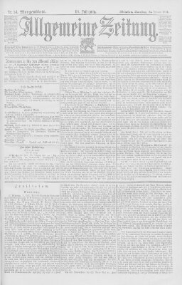 Allgemeine Zeitung Samstag 24. Februar 1894