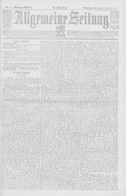 Allgemeine Zeitung Dienstag 27. Februar 1894