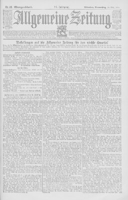 Allgemeine Zeitung Donnerstag 29. März 1894