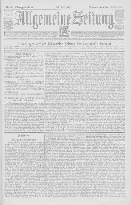 Allgemeine Zeitung Samstag 31. März 1894